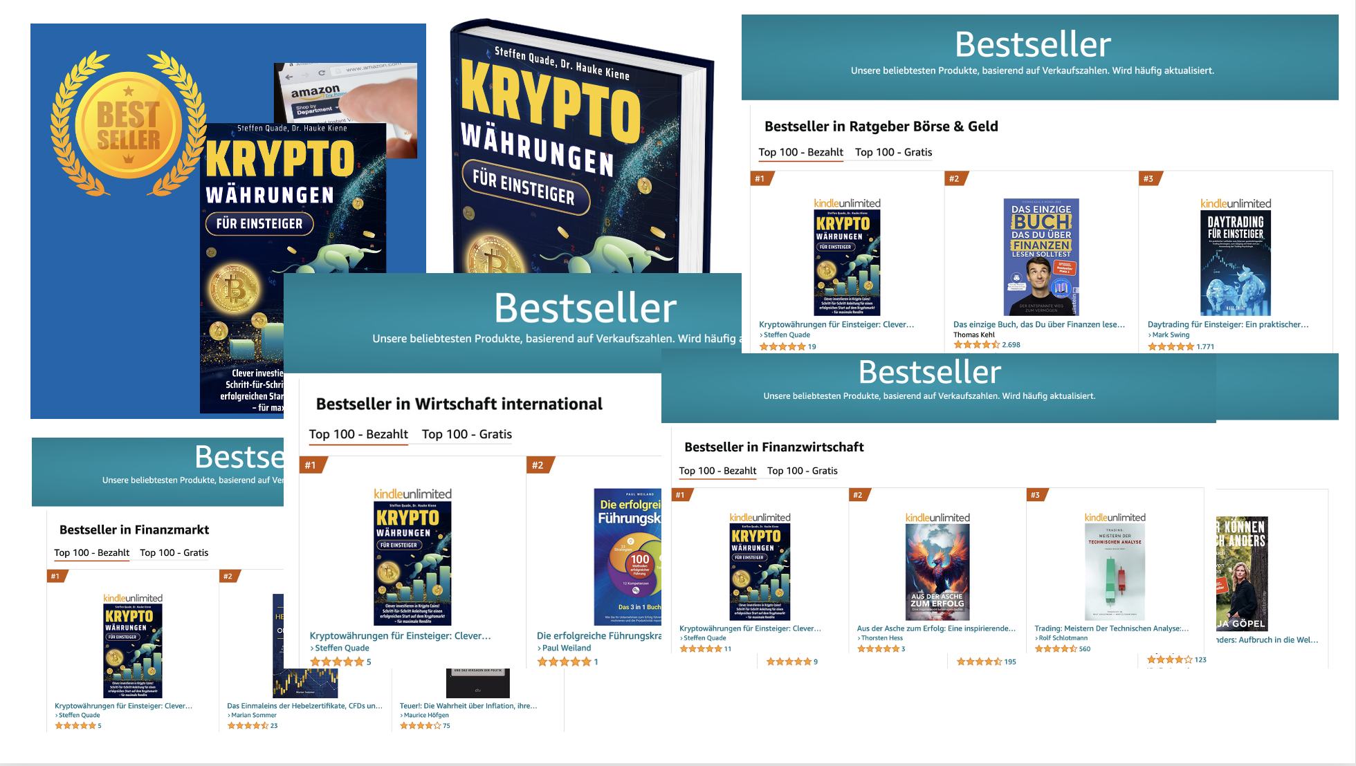 Amazon-Bestseller: Kryptowährungen für Einsteiger — Platz 1 in 12 Kategorien